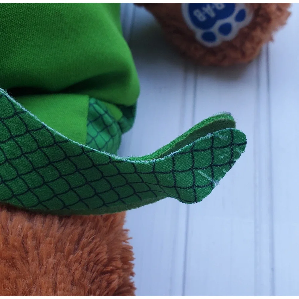 Build-A-Bear PJ Masks Gekko Teddy Bear Plush Brown Green‎ Superhero Costume